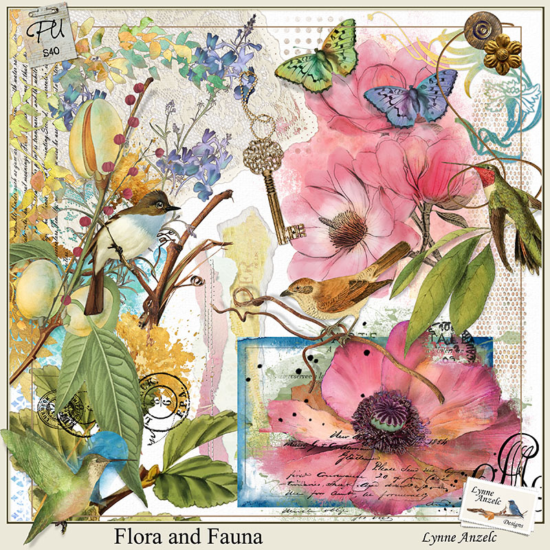 FLORA & FAUNA 自然のデザイン Flora and Fauna by Lynne Anzelc Design